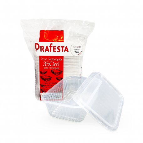 Pote 350ml Prafesta Tr Retg C/24 Freezer/micro