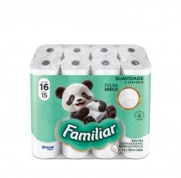 Papel Higiênico F.simples Familiar C/16 30mt (64 Rolos)