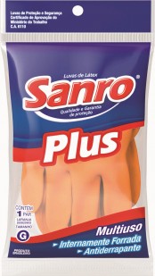 Luva Bor G Sanro Plus Laranja Ca6110