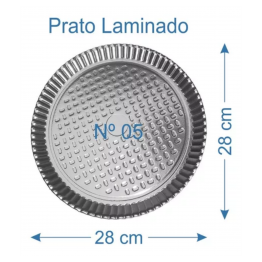 Prato Laminado N.05 28cm C/10 Fritzke