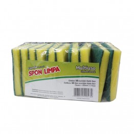 Esponja Verde Spon Limpa 70x100x18 C/10