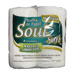 Papel Toalha Cozinha Soul Soft C/2