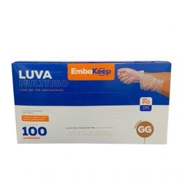 Luva Vinilflex Gg Embakeep S/po C/100 Mult Uso