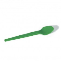 Colher Sobr Sert Plast C/50 Verde