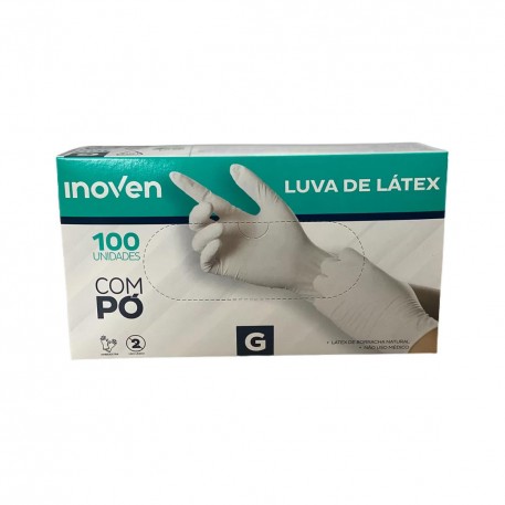 Luva Latex G Inoven C/100 C/po