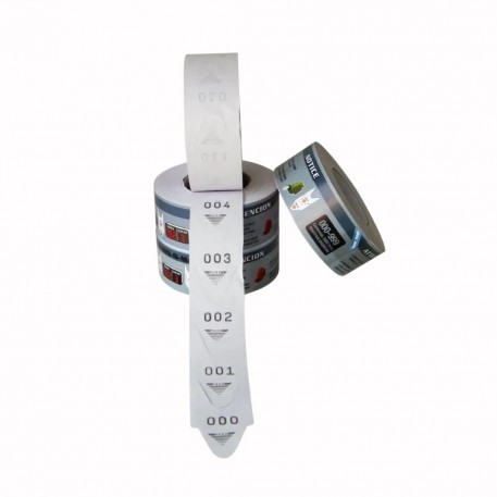 Rolo Senha Numerada 000-999 Pr Thermoflexo