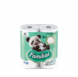 Papel Higiênico F.simples Familiar C/4 30mt (64 Rolos)