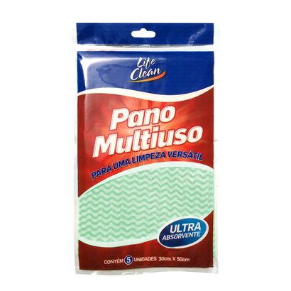 Pano Multi Uso 28x50 Lifeclean C/5 Verde