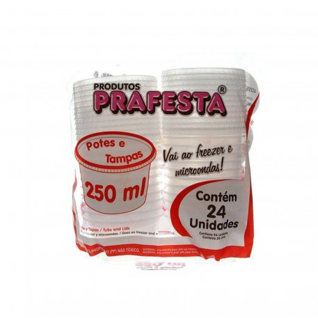 Pote 250ml Prafesta C/24 Tr Red