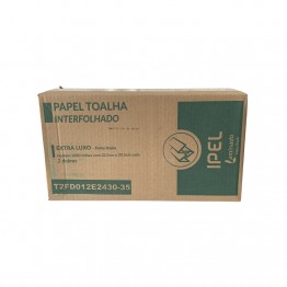 Papel Toalha Interfolha 2d 100% 22,5x20,5 Fd C/2000 Indaial