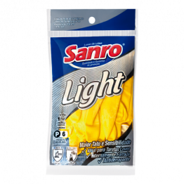 Luva Bor P Sanro Light Amarela