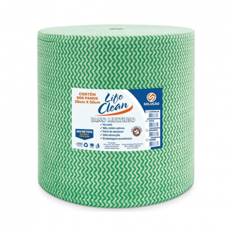 Pano Multi Uso 240mt Life Clean Verde